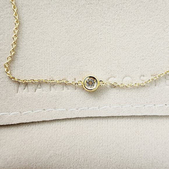 NEW Marrin Costello Soleil Dainty 14K Gold Plated Chain Bracelet - Picture 4 of 8